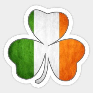 Tricolor Shamrock Sticker